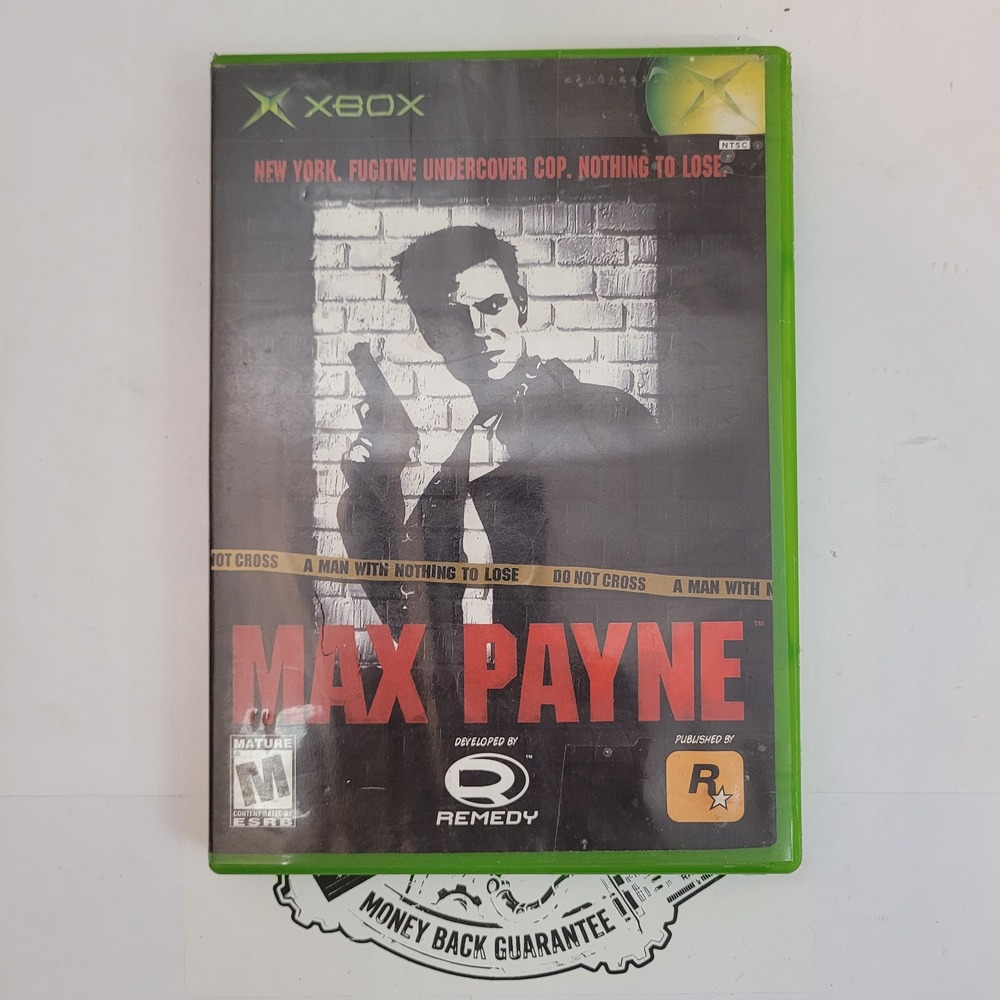 Rockstar Games Max Payne Xbox Video Game NTSC Original Action Shooter